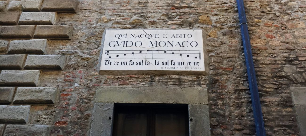 Arezzo, House of Guido Monaco, inventor of Music Notes