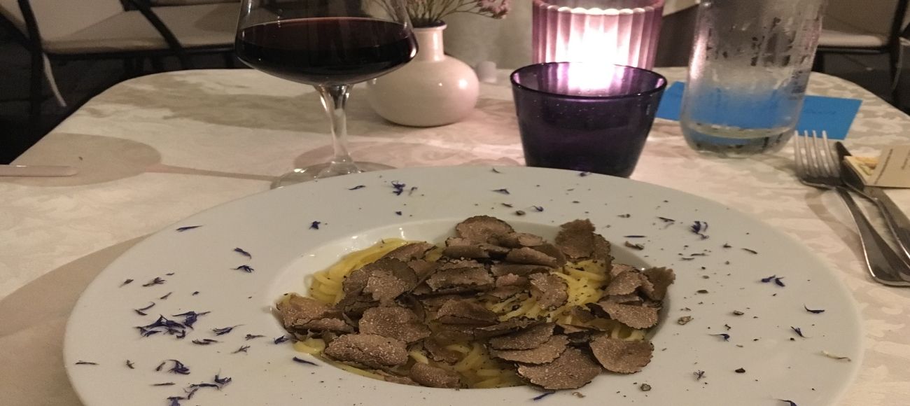 Cortona, local food, Truffle pasta
