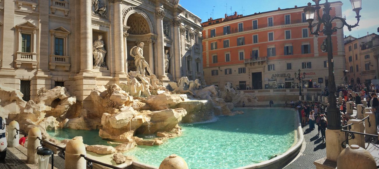 Trevi fontain in Rome during your Ancient Rome Private Tour
