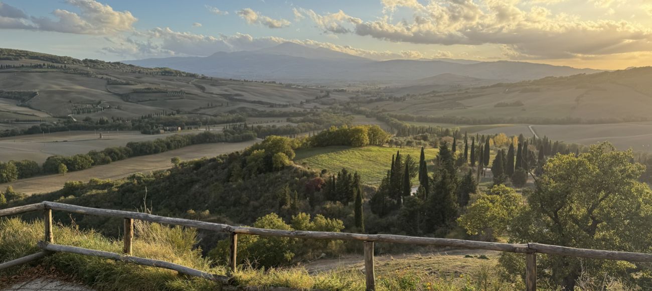 Pienza Valdorcia Land with Monte Amiata view in your Pienza Cheese Tasting Expeience - toursintuscany.com
